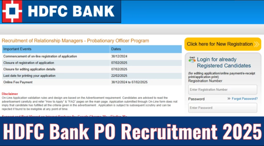 HDFC Bank PO Recruitment