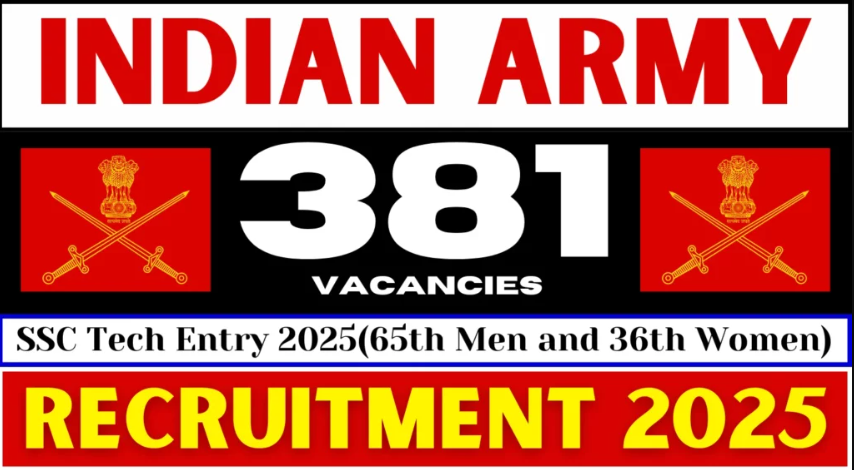 Indian Army SSC Tech Entry Recruitment