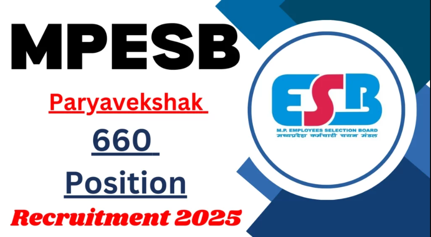 MPESB Paryavekshak Recruitment