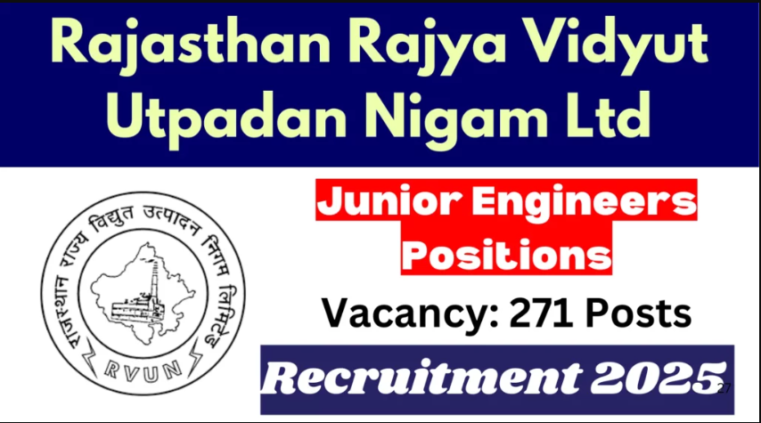 RVUNL Junior Engineers Recruitment