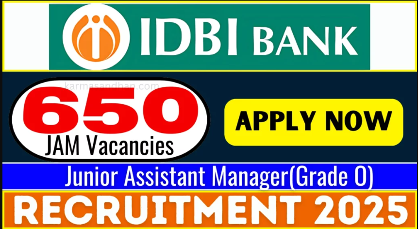 IDBI Bank JAM Recruitment